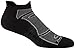 Darn Tough Men's Merino Wool No-Show Ultra-Light Cushion Athletic Socks, Black/Gray, Large
