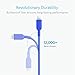 Anker Powerline II Lightning Cable, [3ft MFi Certified] USB Charging/Sync Lightning Cord Compatible with iPhone 11 11 Pro 11 Pro Max Xs MAX XR X 8 7 6S 6 5, iPad and More (Blue)