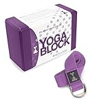 Yoga Block and Yoga Strap Set: Block and 8' Strap