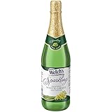 Welch's Sparkling Juice Cocktail, Non-Alcoholic, White Grape, 25.4 Ounce (Pack of 12)
