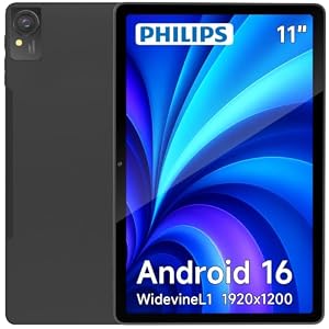 【PHILIPS タブレット T8015 国内正規品】11インチFHD/Widevine L1/Android 16