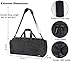 MIER Gym Bag for Women and Men Sports Duffle with Shoe Compartment, 21 Inches, Black