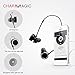 Wireless Bluetooth Headphones, CHARM&MAGIC Bluetooth 4.1 Earbuds Stereo Earphones, Lightweight Sports Earphones with Microphone, CVC 6.0 Noise Isolating Sweatproof Headset (Black)