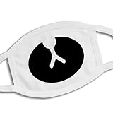 2PCS Unisex Anti-dust White Cotton Earloop Face Mouth Mask Muffle Printed with Black Bear