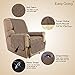 Easy-Going Micro Suede Sofa Slipcover Recliner Cover Couch Cover with Three Pockets Quilted Pets Covers Plastic Drop Printing Pets,Kids,Children,Dog,Cat (Recliner,Camel)
