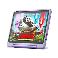 Amazon Fire HD 10 Kids Pro tablet- 2023, ages 6-12 | Bright 10.1” HD screen | Slim case for older kids, ad-free content, parental controls, 13-hr battery, 32 GB, Happy Day