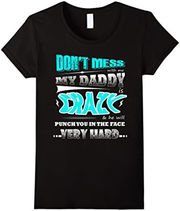 Womens Don't mess with me MY SISTER IS CRAZY &amp;SHE WILL PUNCH 03 Small Black