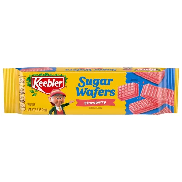 KEEBLER STRAWBERRY SUGAR WAFERS, PANTRY PACK, 8.8 OZ