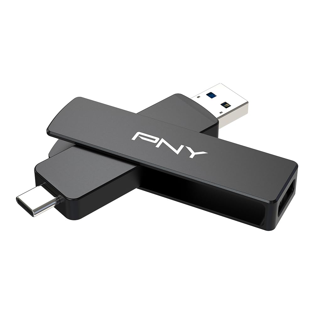 Photo 1 of PNY 512GB Duo Link V3 USB 3.2 Gen 2 Type-C & Type-A OTG Flash Drive Extreme Speeds Read/Write 1000/800MB/s External Mobile Storage Compatible with Smartphone/Tablet/Laptops/Desktops