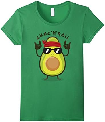 Women's cute avocado t shirt Medium Grass