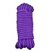 MASY 10m 32 Feet Long Rope Natural Soft Cotton Ropes Durable Strap 7mm Thickness,Purple