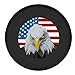 Moonet American Flag Eagle Head Spare Tire Wheel Cover Car Truck SUV Camper Fits for CRV FJ Hummer Land Rover Outlander Grand Vitara XL R17 P265/75R16 255/75R17 255/80R16 (Diameter 31inch-33inch)