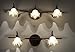 JandCase LED Globe Candelabra Light Bulbs, 60W Incandescent Equivalent, 5W, 600lm, Natural Daylight White 4000K, Tiny G14 LED Bulbs for Ceiling Fan, E12 Base, 6 Pack