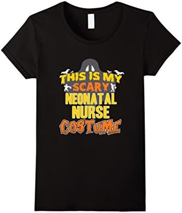Womens This Is My Scary Neonatal Nurse Custome Job TShirt Large Black