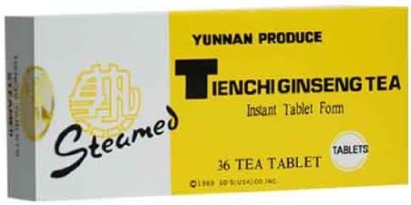 Camellia Brand Tienchi Steamed Ginseng Tea Instant Tablet - 36 Tablet Pack