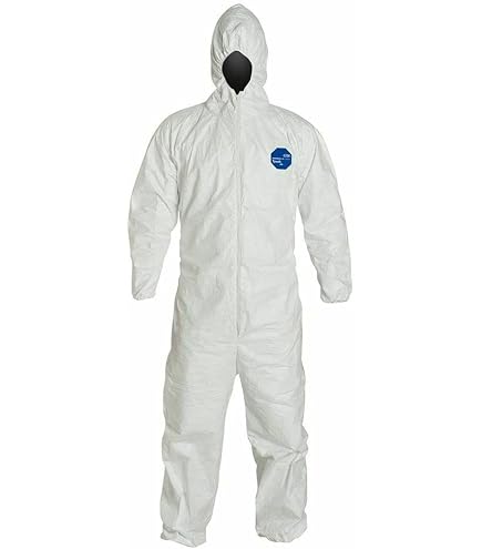 DuPont TY127S Tyvek Protective Coverall with Hood with Safety