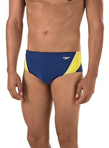 Speedo Men's Swimsuit Brief Endurance+ Splice Team