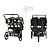 BOB Revolution Flex 3.0 Duallie Jogging Stroller, Lunar Black [Old Version]