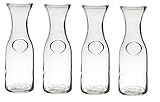 Glass Water or Wine Carafe - 1 Liter (4)