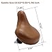 FOUJOY Ultra-Wide Oversized Bike Seat Most Comfortable Waterproof Bicycle Saddle Universal Fit for Mountain Bike Outdoor Bike Exercise Bike (Brown)thumb 1