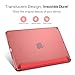 MoKo Case Fit 2018/2017 iPad 9.7 6th/5th Generation - Slim Lightweight Smart Shell Stand Cover with Translucent Frosted Back Protector Fit Apple iPad 9.7 Inch 2018/2017, RED(Auto Wake/Sleep)