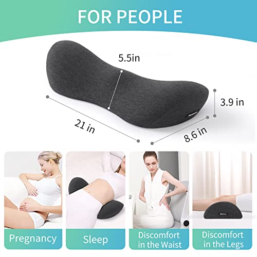 Lumbar Support Pillow for Bed Lower Back Pillow for Sleeping Lumbar