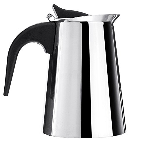 Coffee Pot Espresso Coffee Maker, Wide Bottom Coffee Stovetop Espresso Maker, Stainless Steel Coffee Cup Percolator Stove Top with Permanent Filter and Heat Resistant Handle(171010cm) - Thumbnail 7