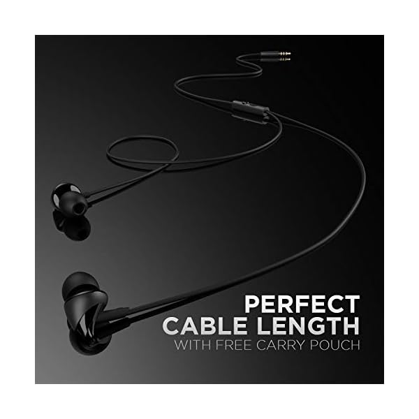 boAt Bassheads 100 in Ear Wired Earphones with Mic (BlackBest Seller