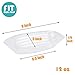 Fit Meal Prep [100 Pack Banana Split Boat Plate 8oz and 12oz - Clear PET Plastic Disposable Ice Cream Sundae Splits Bowl Tray for Gelato Parlors, Cafes, Parties, Home and Restaurants