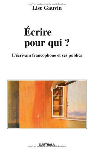 Écrire, pour qui ?