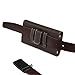 AIScell Brown Carrying Case Pouch for Galaxy S22, S21, S20, A10e,S9,S10,S10e,Faux Leather Case Belt Loop Clip Holster 6.15X3.5X0.8 Inches, Fits Protective Armor Rugged Cover Case on