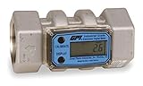 Turbine 2 FNPT Electronic Flowmeter, Stainless