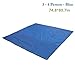 Weanas Waterproof Camping Tarp Shelter, Mutifunctional Tent Tarp Footprints Canopy Cover for Picnic, Hiking (Blue 7x7 ft)