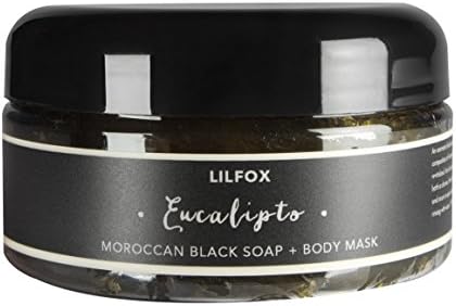 LILFOX Eucalipto Moroccan Black Soap and Body Mask 6.8 oz