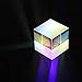 StayMax X-Cube RGB Prism Dispersion Prism for Physics and Decoration 1.33inX1.33inX1.33in(3.4x3.4x3.4cm)