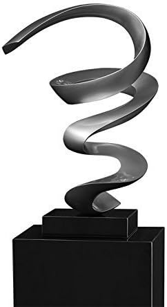 Inspirational Sculpture " Spiral of Life " .oberfläche Paint silver. Matching Marble Gallery COLUMN Many More Works of Art Available