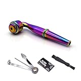 Special Designed Detachable Pipe for Herb Leaves with Storage Bag (Rainbow)