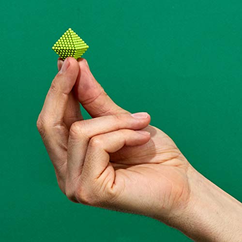 Speks Magnetic Balls - Matte Lime Set of 512 (2.5mm) - Fun Stress Relief Desk Toy for Adults - Mashable Smashable Buildable