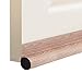 deeTool Man Door Draft Stopper 36” : One Sided Door Insulator with Hook and Loop Self Adhesive Tape Seal Fits to Bottom of Door(Light Walnut Wood Grain)