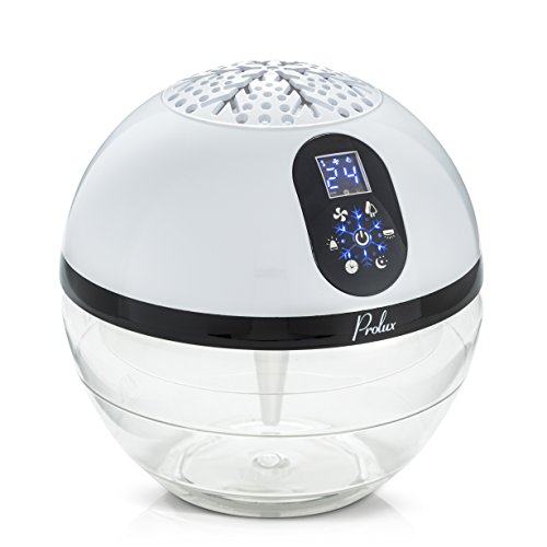 Prolux White Water Based Air Purifier Humidifier and Aromatherapy Diffuser with LED Screen