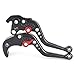 GZYF Pair Short Brake Clutch Levers for Honda 2004 2005 2006 2007 2004-2007 CBR 1000rr Black
