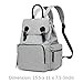 HaloVa Diaper Bag, Women's Backpack, Fashion Maternity Mom Back Pack, Waterproof Travel Backpack, Large Capacity Baby Nappy Bag, Black