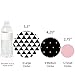 Chic 40th Birthday - Pink, Black and Gold - Birthday Party Giant Circle Confetti - Birthday Party Decorations - Large Confetti 27 Count