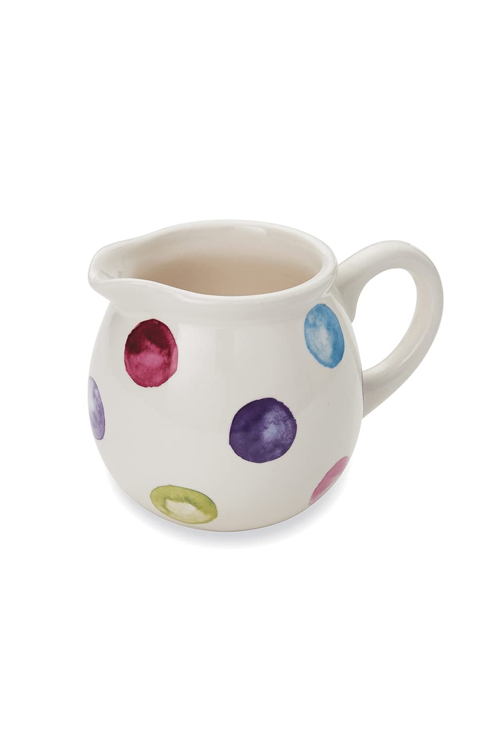 Cooksmart British Designed Milk Jug | Ceramic Milk Jug for Milk Or Creamer | Milk Jugs for All Type of Kitchens - Spotty Dotty