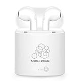 Wireless Earbuds Bluetooth Headphones Bluetooth Earbuds Bluetooth headsets 4.1 Stereo Earphone with Charging Box Cordless Sport Headsets for All Bluetooth Devices (White)