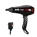 JINRI Professional Household Folding Negative Ionic Hair Dryer 1875W DC Motor Blow Dryer 2 Speeds 3 Heat Settings Cold Shot Button with Styling Concentrator Nozzle(Red)
