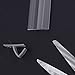 Glass Shower Door Seal, Frameless Glass Door Gasket Shower Door Bottom Sweep Molding Trim-Length 10 Feet (h-5/16 inch(8mm))