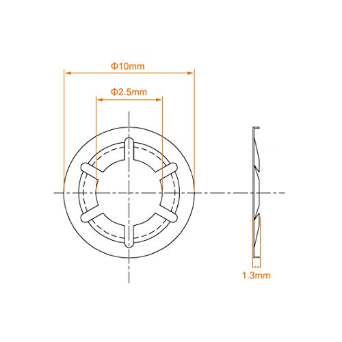 2 uxcell+Internal+Starlock+Washers+Stainless