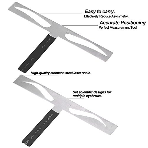 Eyebrow Ruler, Permanent Eyebrow Ruler Eyebrow Measure Balance Extension Ruler Eyebrow Shape Designer(2 Types)(Classic Eyebrow)
