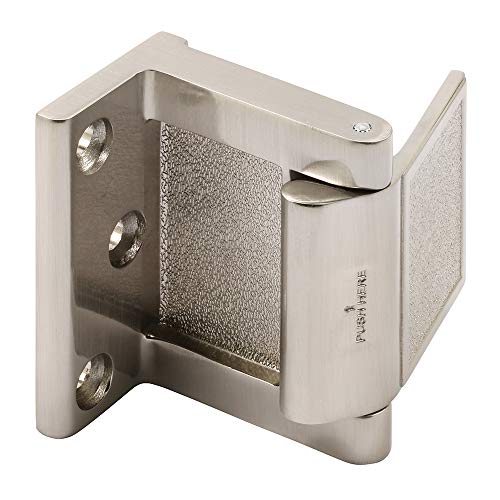 Prime-Line MP4937 Hotel Door Blocker/Door Stop, Nickel, Single Pack